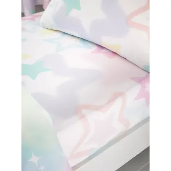 Cearceaf pentru copii pentru pat de o persoana 90x190 cm Ombre Stars - Catherine Lansfield imagine