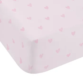 Cearceaf pentru copii roz din microfibra pentru pat dublu/pentru saltea inalta cu elastic 135x190 cm Soft as a Cloud - Catherine Lansfield imagine