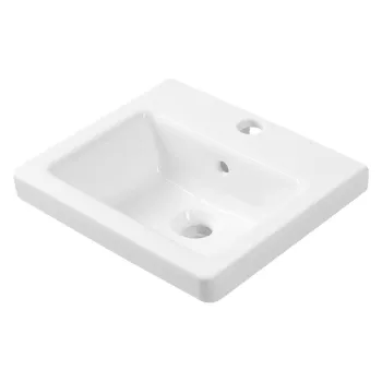 Chiuveta alba din ceramica 40x35 cm City - Sapho imagine