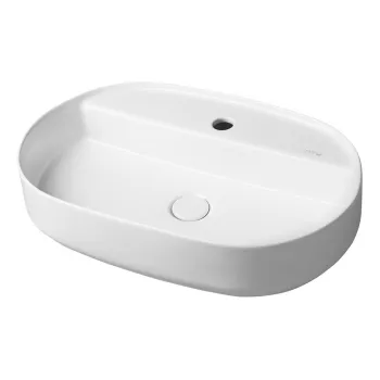 Chiuveta alba din ceramica 60x40 cm Infinity Oval - Sapho imagine
