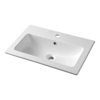 Chiuveta alba din ceramica 60x40 cm Practico - Sapho imagine