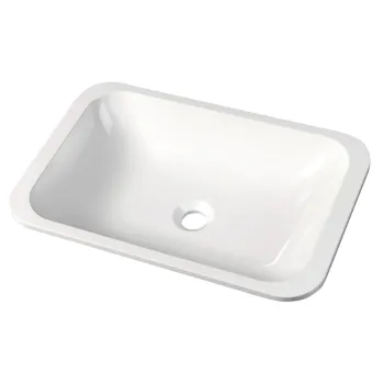 Chiuveta alba din compozit mineral 55x36 cm Japura - Sapho imagine