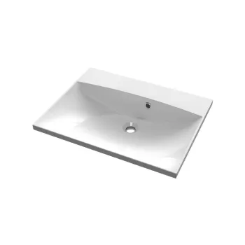 Chiuveta alba din compozit mineral 60x46 cm Maria - Sapho imagine