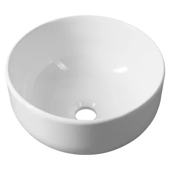Chiuveta alba rotunda din ceramica o 33 cm Emmi - Sapho imagine