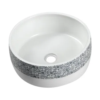Chiuveta alba rotunda din ceramica o 41 cm Priori - Sapho imagine