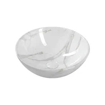 Chiuveta alba rotunda din ceramica o 42 cm Dalma - Sapho imagine