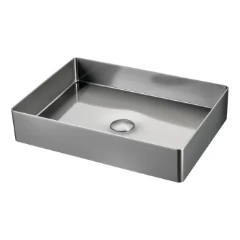 Chiuveta argintie din otel inoxidabil 50x35 cm Aurum - Sapho imagine