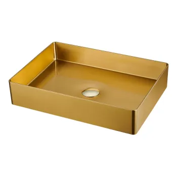 Chiuveta aurie din otel inoxidabil 50x35 cm Aurum - Sapho imagine