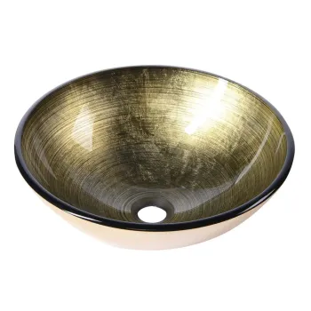 Chiuveta aurie rotunda din sticla o 42 cm Fianna - Sapho imagine