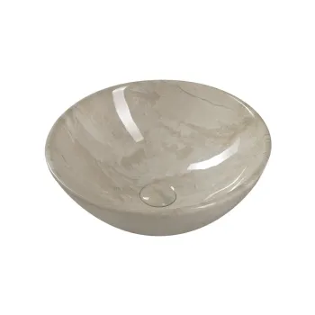 Chiuveta bej rotunda din ceramica o 42 cm Dalma - Sapho imagine