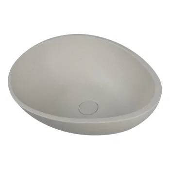 Chiuveta gri deschis din beton 53x39 cm Punc - Sapho imagine