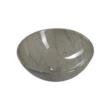 Chiuveta gri rotunda din ceramica o 42 cm Dalma - Sapho imagine