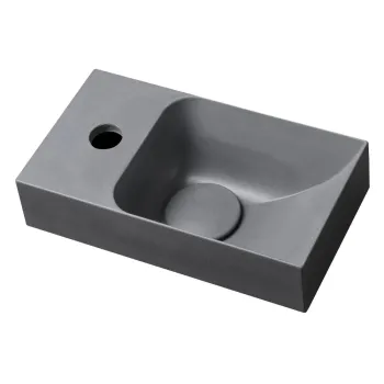 Chiuveta mica pentru WC gri din beton 31x17 cm Piccolino - Sapho imagine