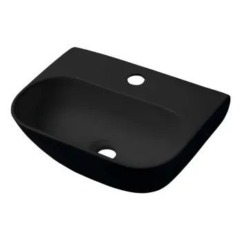 Chiuveta mica pentru WC neagra din ceramica 42x29 cm Nerissa - Sapho imagine