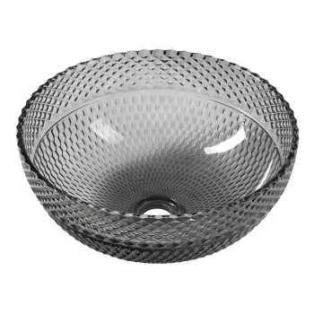 Chiuveta neagra rotunda din sticla o 39,5 cm Marac - Sapho imagine