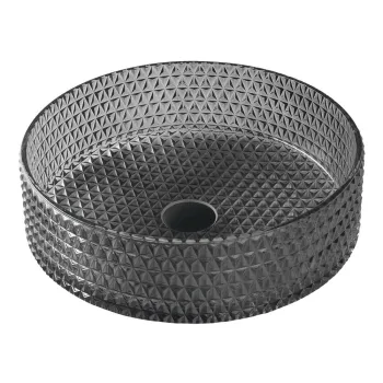 Chiuveta neagra rotunda din sticla o 39,5 cm Maragua - Sapho imagine