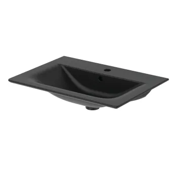 Chiuveta negru-mat din ceramica 64x46 cm Silk Black - Ideal Standard imagine