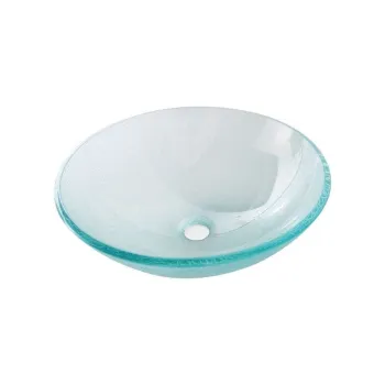 Chiuveta rotunda din sticla o 42 cm Ice - Sapho imagine