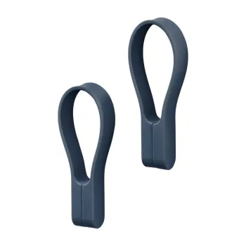 Clipsuri pentru prosoape albastre 2 buc. din silicon Loop - Zone imagine