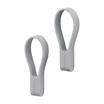 Clipsuri pentru prosoape gri-deschis 2 buc. din silicon Loop - Zone imagine