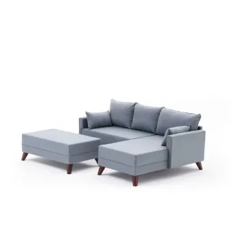 Coltar albastru deschis (colt stanga) Bella - Balcab Home imagine