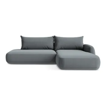 Coltar albastru prafuit extensibil (cu colt pe partea stanga/cu sezlong) Hale - Makamii imagine