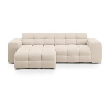 Coltar bej (cu colt pe partea dreapta, cu sezlong) Kendal - Micadoni imagine