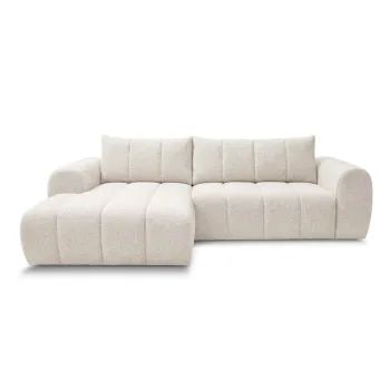 Coltar bej (cu colt pe partea dreapta/cu sezlong) Nesty - Bobochic Paris imagine