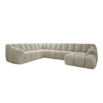 Coltar bej (cu colt pe partea dreapta/in forma de 