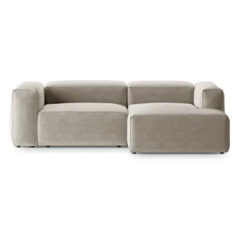 Coltar bej (cu colt pe partea stanga/cu sezlong) Bergano - Cosmopolitan Design imagine