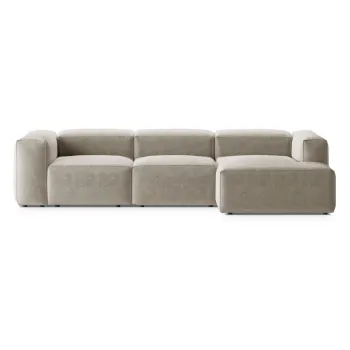 Coltar bej (cu colt pe partea stanga/cu sezlong) Bergano - Cosmopolitan Design imagine