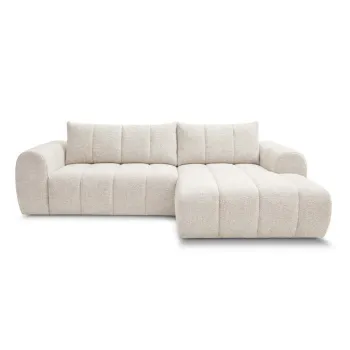 Coltar bej (cu colt pe partea stanga/cu sezlong) Nesty - Bobochic Paris imagine