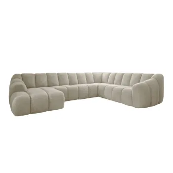 Coltar bej (cu colt pe partea stanga/in forma de 