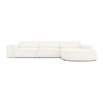 Coltar bej cu tapiterie boucle (pe partea stanga) Jodie - Micadoni Home imagine