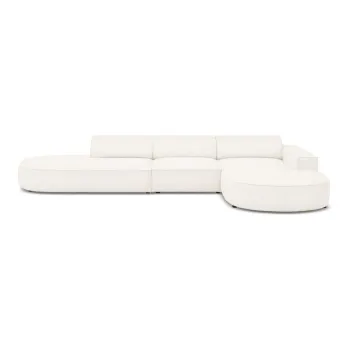 Coltar bej cu tapiterie boucle (pe partea stanga) Jodie - Micadoni Home imagine