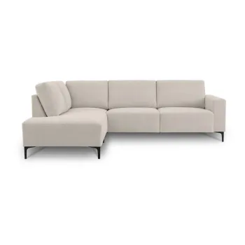 Coltar bej cu tapiterie din chenille (cu colt pe partea dreapta/in forma de 