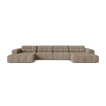 Coltar bej cu tapiterie din chenille (in forma de 