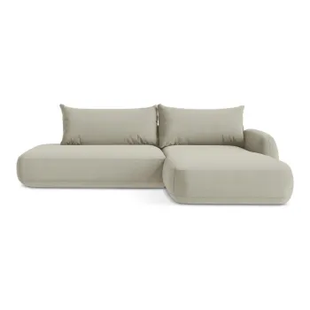 Coltar bej extensibil (cu colt pe partea stanga/cu sezlong) Hale - Makamii imagine