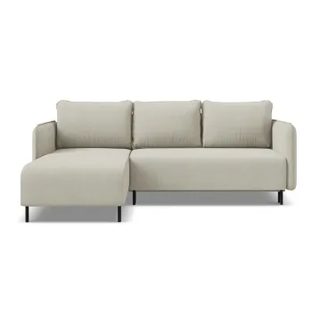 Coltar bej extensibil/cu spatiu de depozitare (cu colt pe partea dreapta) Luana - Makamii imagine