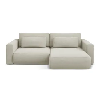 Coltar bej extensibil/cu spatiu de depozitare (cu colt pe partea stanga/cu sezlong) Kapua - Makamii imagine