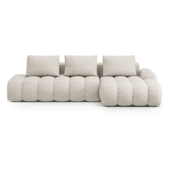 Coltar bej extensibil/cu spatiu de depozitare (cu colt pe partea stanga/cu sezlong) Linz - Cosmopolitan Design imagine