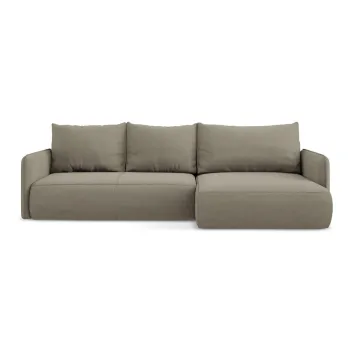 Coltar bej extensibil/cu spatiu de depozitare (cu colt pe partea stanga) Nanea - Makamii imagine