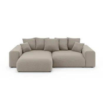 Coltar bej extensibil/cu spatiu de depozitare (cu colt variabil) Luma - Ropez imagine