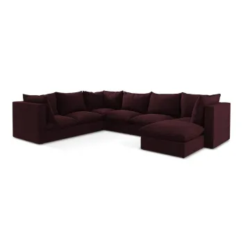 Coltar burgundy (cu colt pe partea dreapta/in forma de 