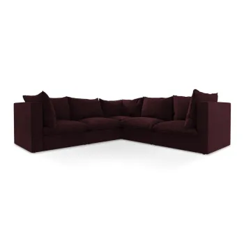 Coltar burgundy Manao - Makamii imagine