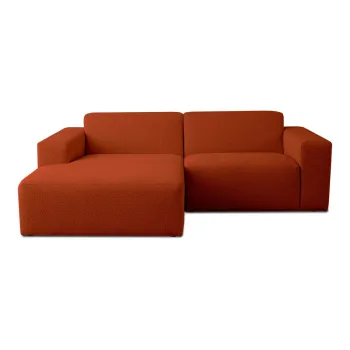 Coltar caramiziu cu tapiterie din stofa boucle (cu colt pe partea dreapta) Roxy - Scandic imagine