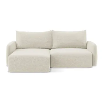 Coltar crem extensibil/cu spatiu de depozitare (cu colt pe partea dreapta) Kalena - Makamii imagine