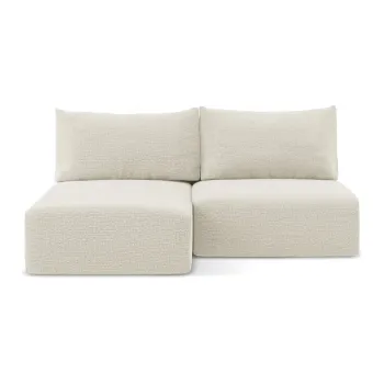 Coltar crem extensibil/cu spatiu de depozitare (cu colt pe partea dreapta) Kalena - Makamii imagine