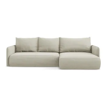 Coltar crem extensibil/cu spatiu de depozitare (cu colt pe partea stanga) Nanea - Makamii imagine