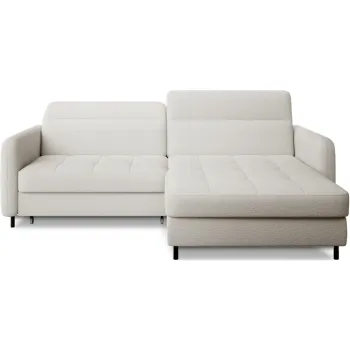 Coltar crem extensibil/cu spatiu de depozitare cu tapiterie din tesatura boucle (cu colt pe partea stanga/cu sezlong) Gomsi - ELTAP imagine